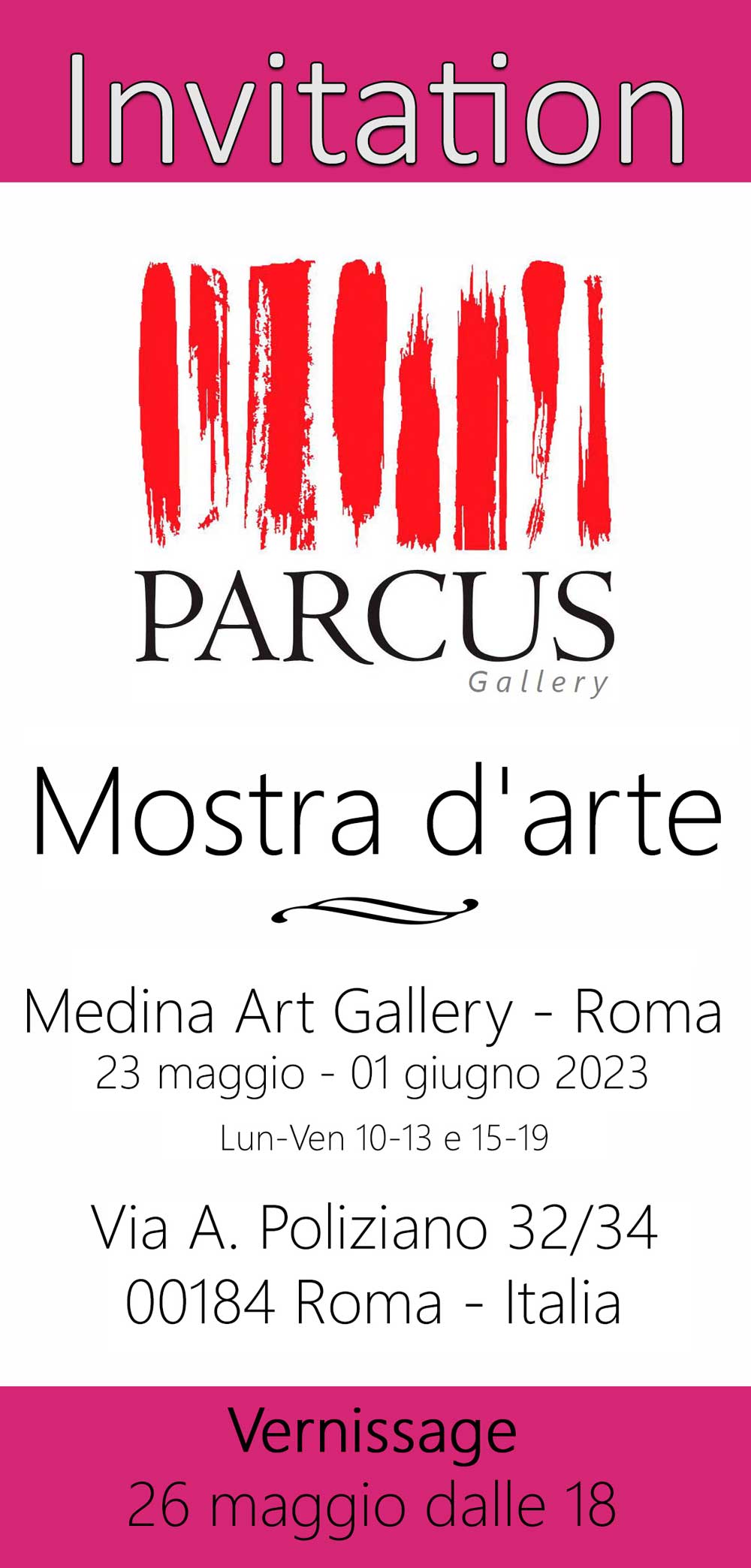 Parcus Gallery, la Mostra d'Arte